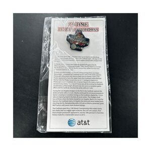 St. Louis Cardinals Lapel Pin OS Navy 2013 NL Champions AT&T Sponsor Giveaway